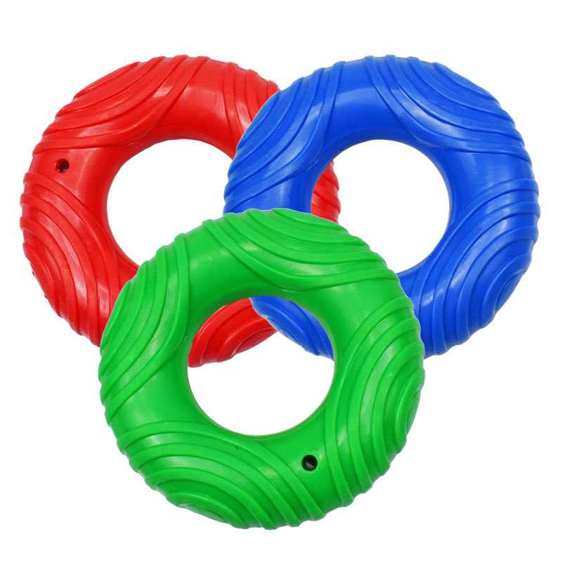 New Dog Toy Molar Tooth Cleaning Rubber Ring New TPR Thread Sound Donut Medium and Large Pet Toy