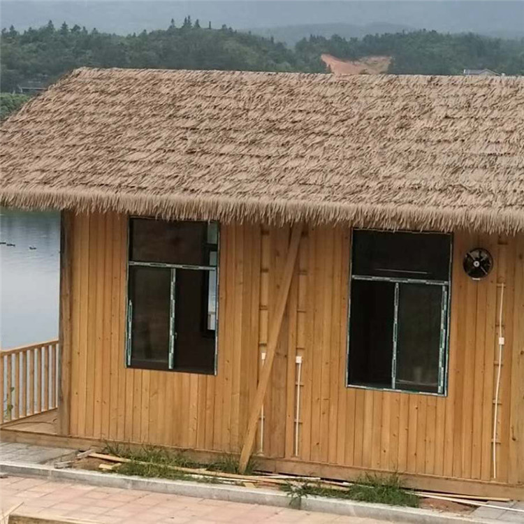 景美仿真茅草稻草批e塑料茅草树脂瓦木屋顶装饰茅草伞仿真稻草瓦