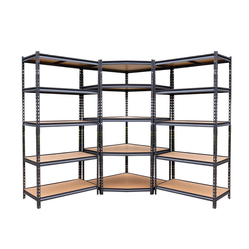 新款储藏室货架家用墙角架轻型中型组合货架镀锌喷塑置物架