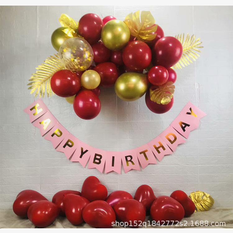 Online Red Pomegranate Red Balloon Package Wedding Room Decoration Package Wedding Decoration Package Birthday Balloon Package