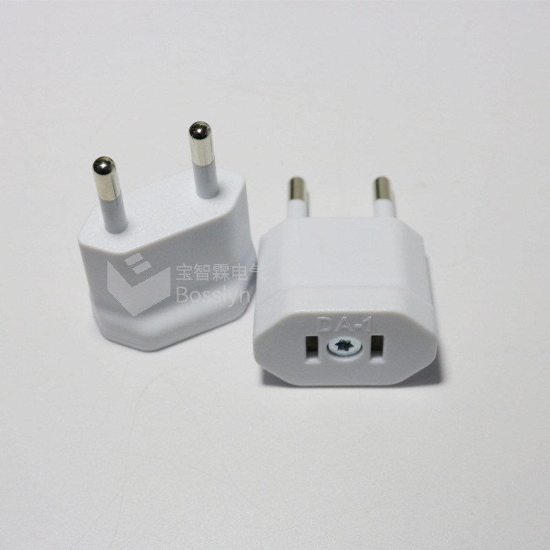 标准英国剃须刀插座转美标插头 英标两圆转美式两扁转接头