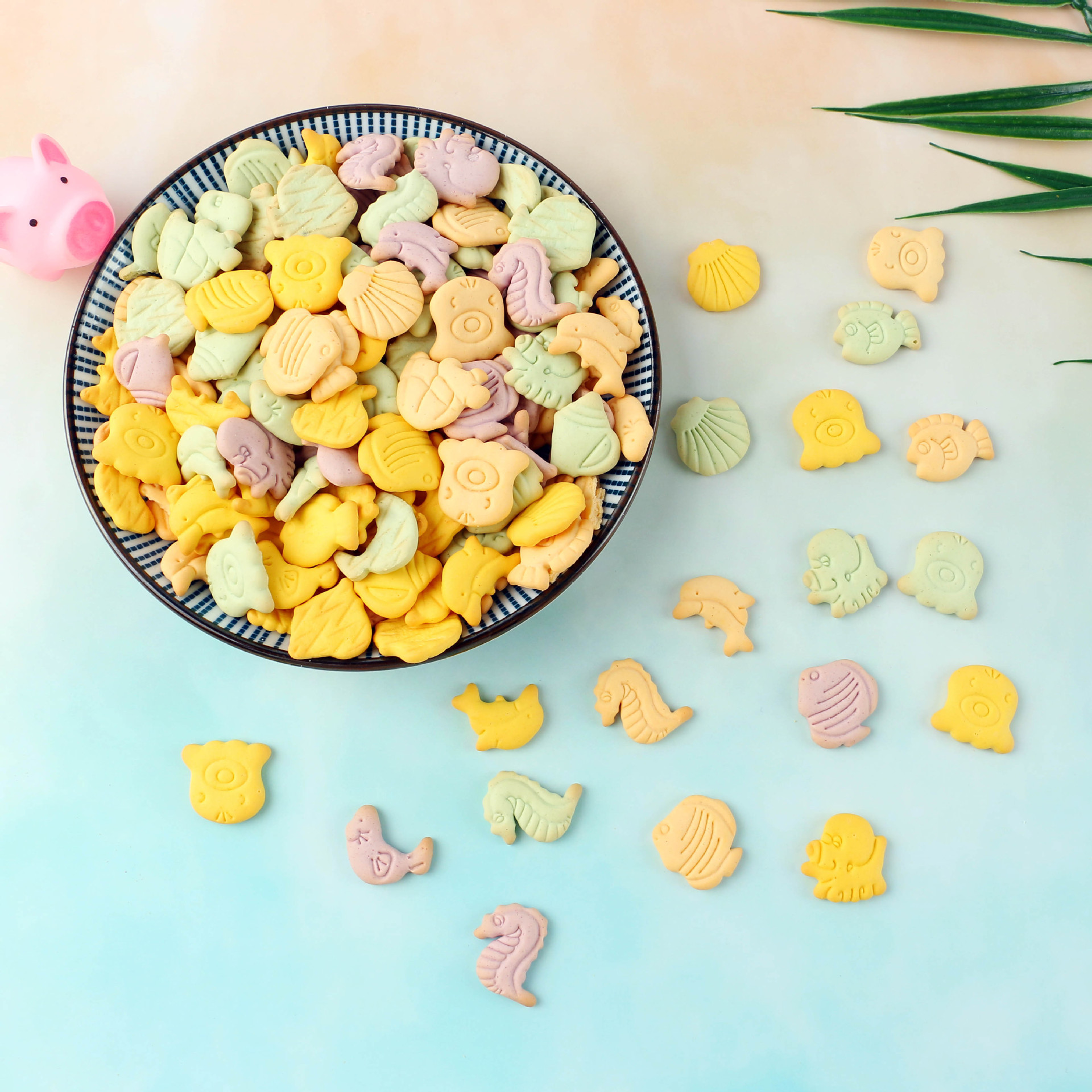 儿童果蔬饼干拿样海洋动物造型软饼干系列婴幼儿辅食厂家批发包邮