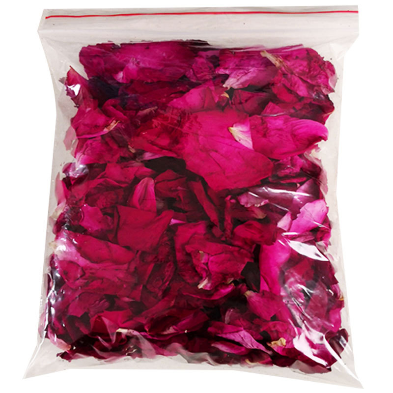 批发袋装云南天然玫瑰干花瓣牛奶泡泡浴spa泡澡沐浴用花瓣20克/包