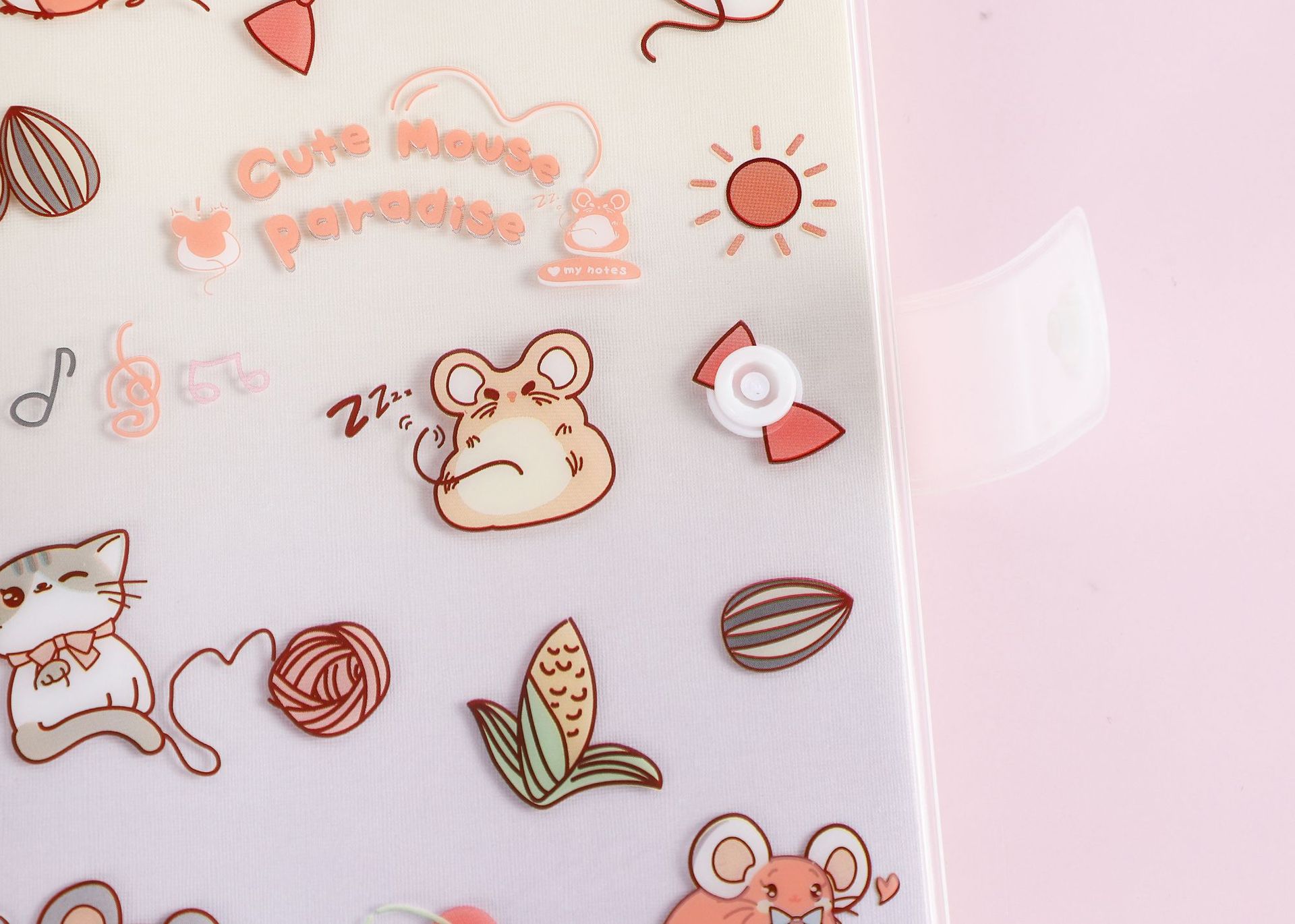 伊莎儿36k128张胶套本(家有萌喵)小清新卡通系列随身口袋手账本