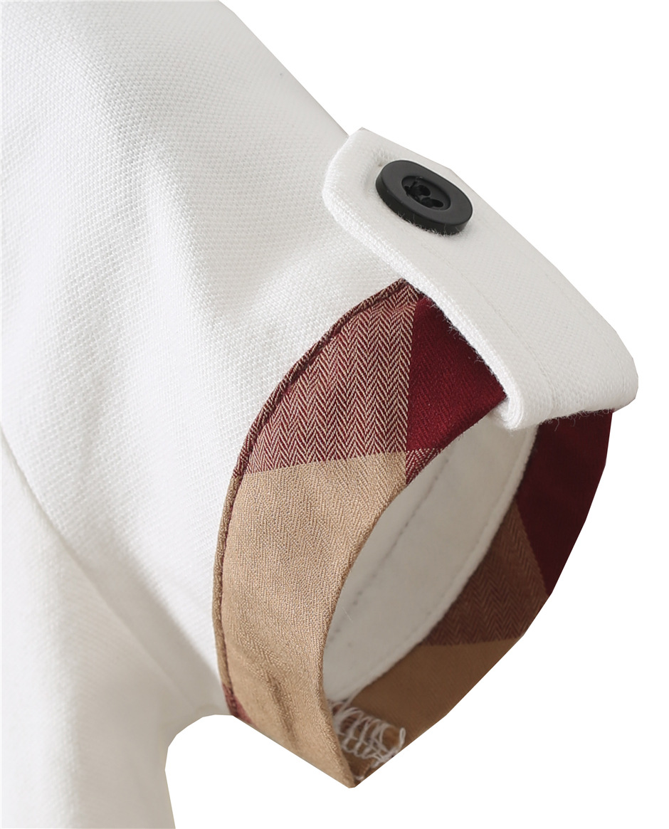 bemidji/伯米吉男童夏装 纯色翻领儿童上衣 中小童珠涤棉质t恤