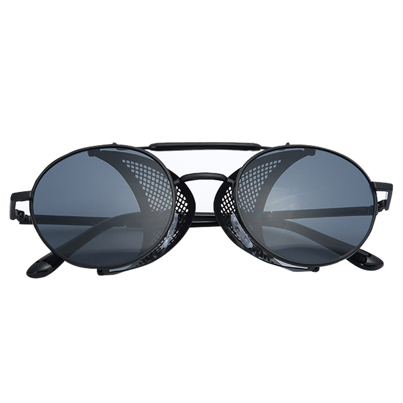 Classic Steam Personalized Punk Sunglasses Europe and America Cross Border New Sunglasses round Retro Fashion Sunglasses