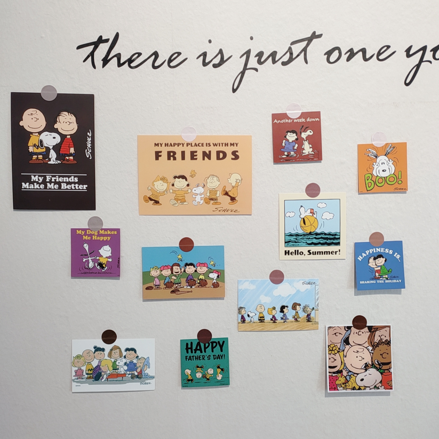 可爱卡片 ins风宿舍卧室墙面装饰墙贴 创意卡通明信片批发