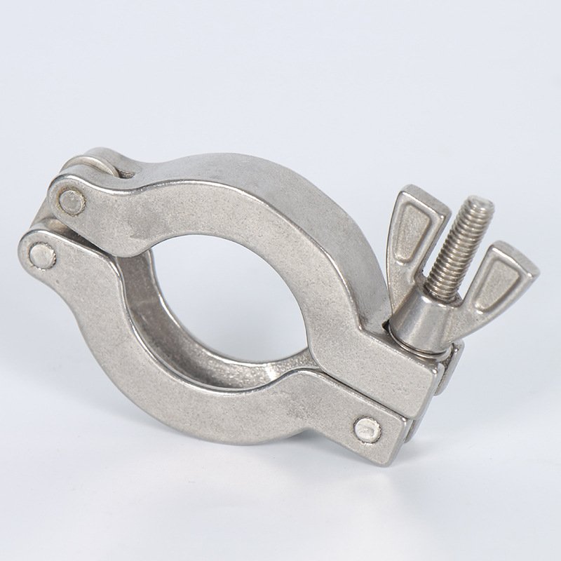 304不锈钢卡箍套装卫生级真空快装卡箍接头快接端头卡扣管夹