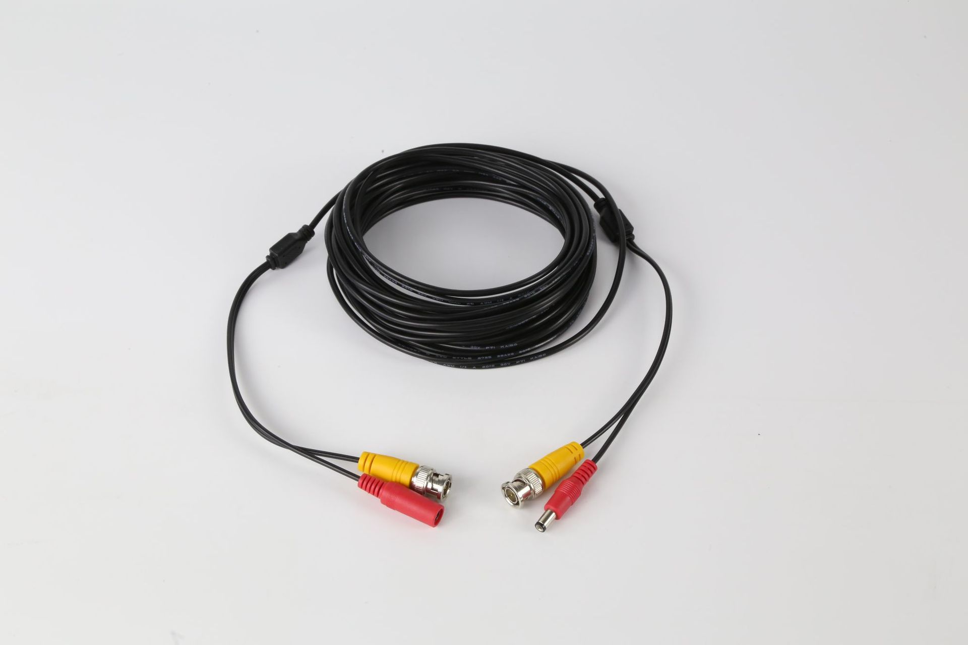 监控摄像头视频线带电源一体线带接头二合一监控视频线