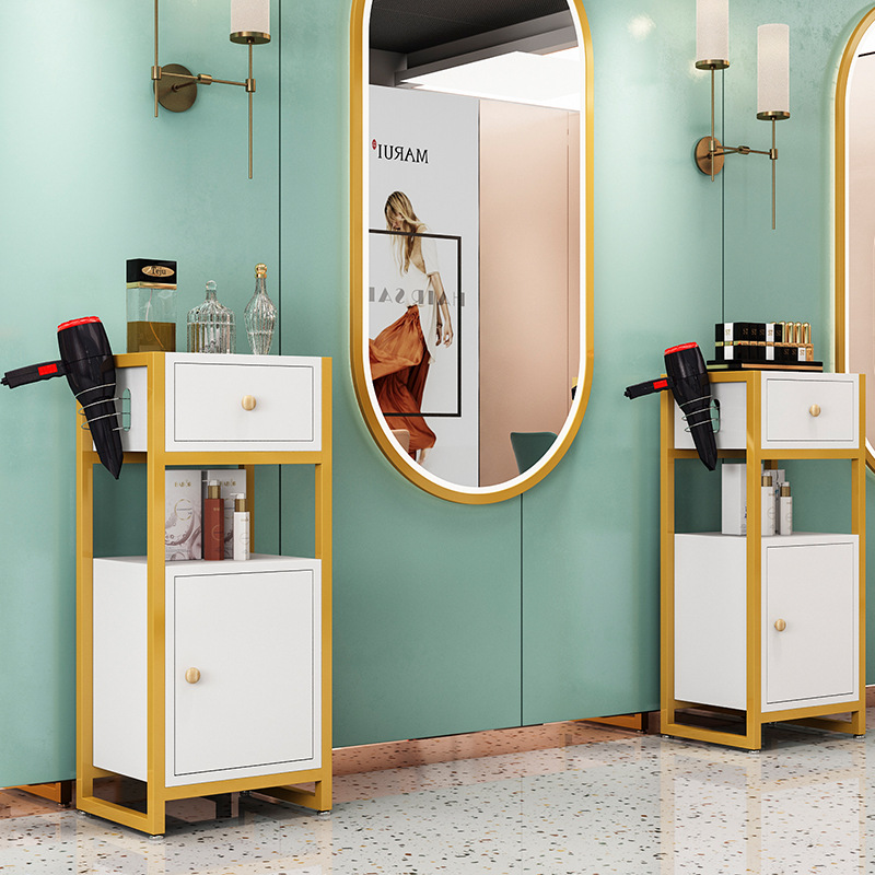 理发店工具柜发廊专用工具台美发店置物架抽屉式镜台柜子小剪发柜