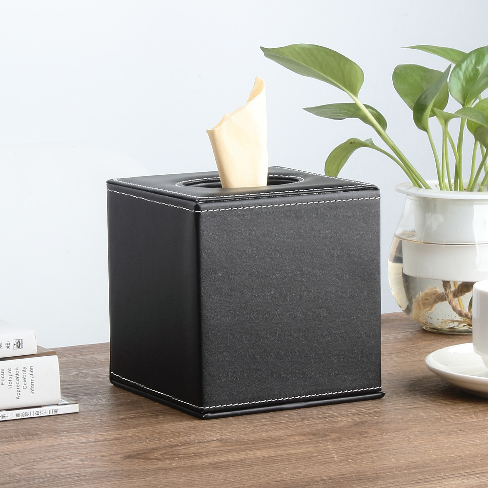 美式纸巾客厅收纳欧式创意盒摆件茶几家用纸抽盒轻奢木