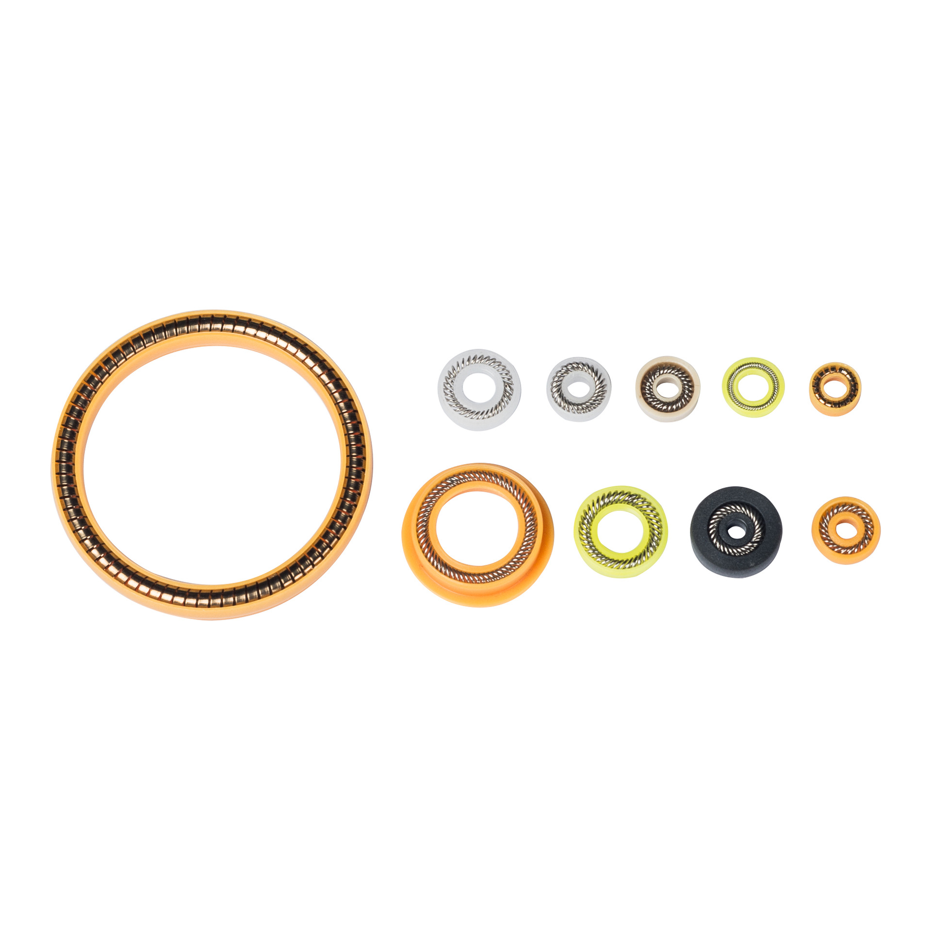 机械密封圈点胶阀泛塞封硅胶氟胶耐磨o型圈耐高温弹簧蓄能泛塞封