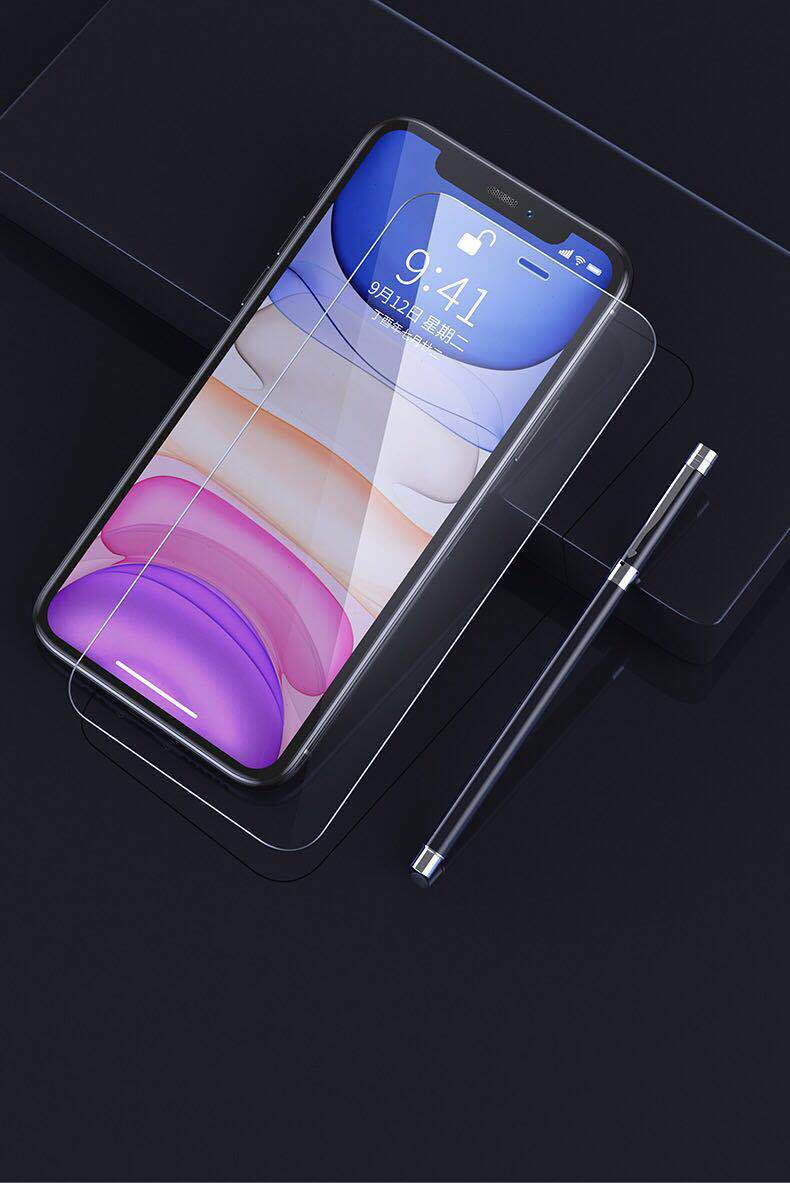 适用苹果12 pro全屏透明钢化膜iphone12半屏promax非全屏手机玻璃