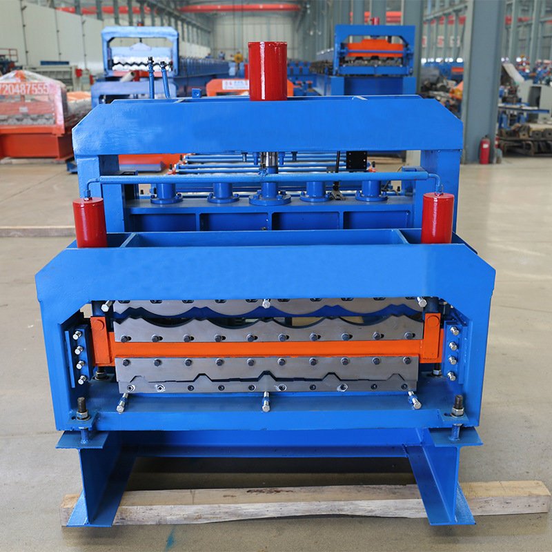 金诚信现货供应828型840型双层琉璃瓦成型设备金属成型压瓦机设备