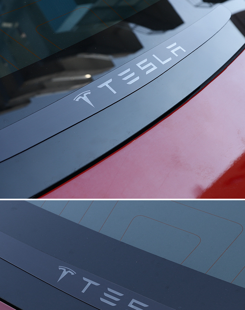 适用于tesla特斯拉model3高位刹车灯装饰贴改装配件亚克力装饰