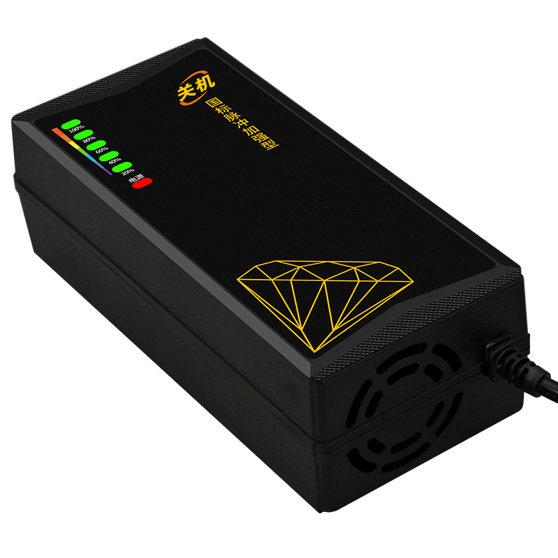 智能六灯大功率电动车电瓶充电器48v12a60v20a电摩铅酸电池充电器