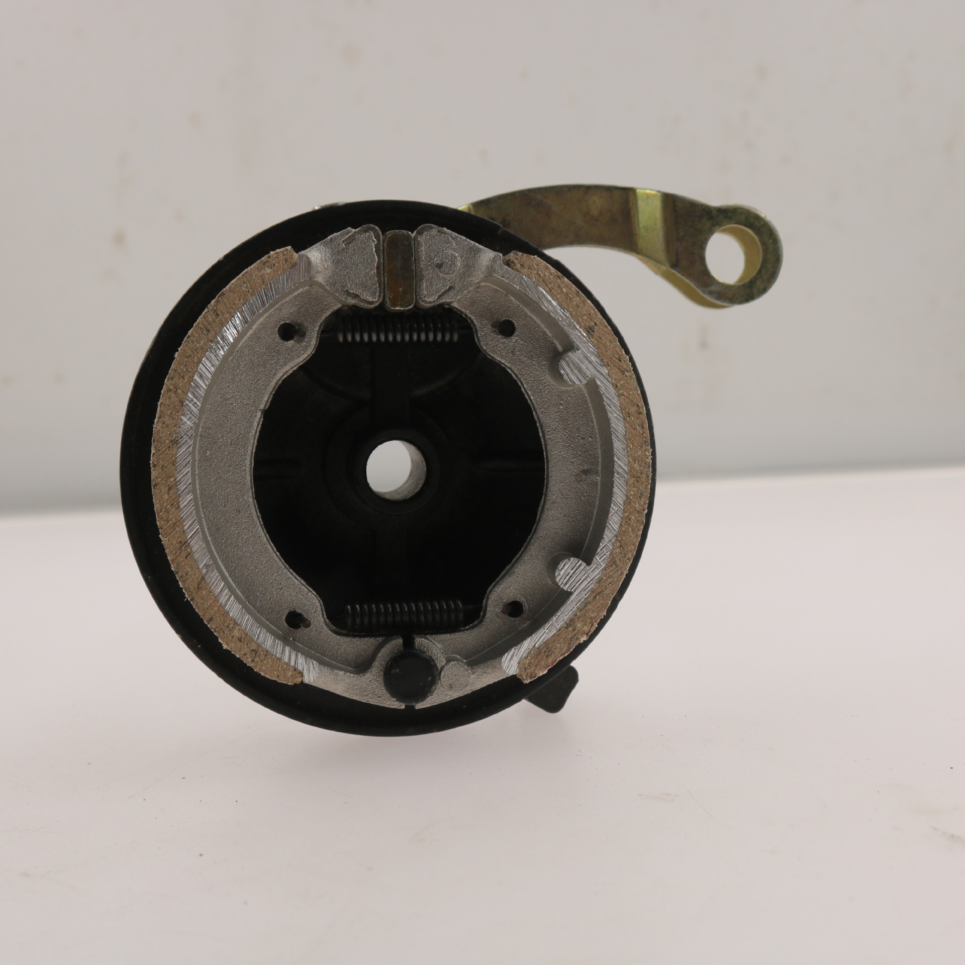 电动车前轮鼓刹电摩前刹车总成80型防水电瓶车鼓盖前毂刹盖车闸皮