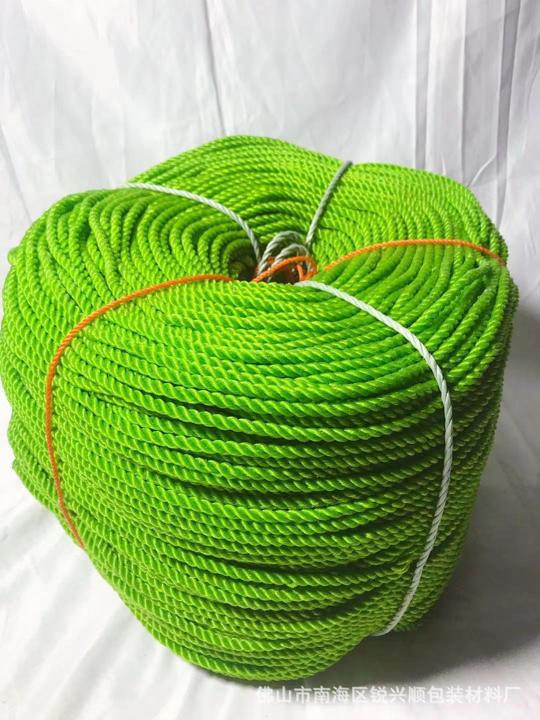 新料pp塑料绿色胶丝绳尼龙绳捆绑绳包装绳塑料绳4mm-20mm规格齐全