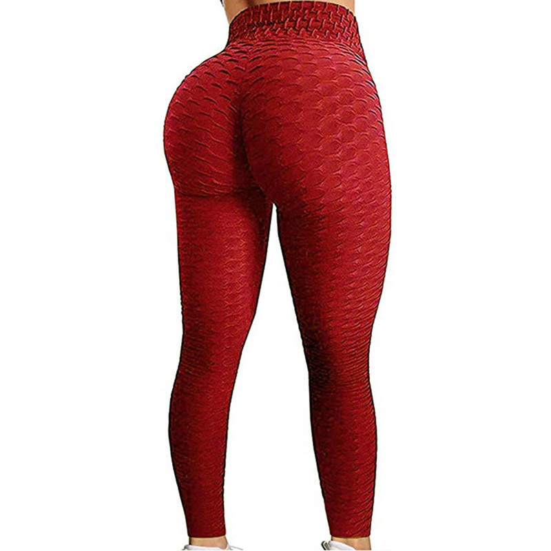 European and American Yoga Pants High Elastic Jacquard Yoga Pants High Waist Package Hip Sports Bra Yoga Suit Yoga Clothes for Women