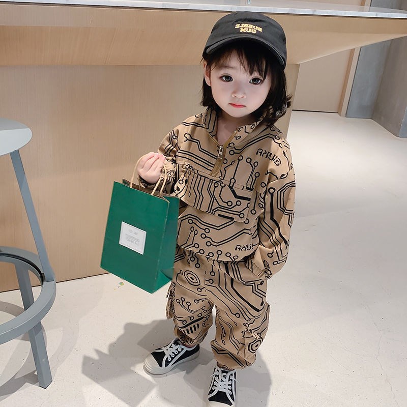 女童秋装新款套装女宝童装儿童秋季套装时尚洋气小孩衣服一件代发