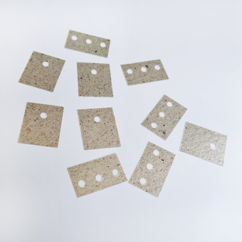 白色方形耐高温绝缘垫片阻燃云母垫防水隔热绝缘垫片金云母片供应