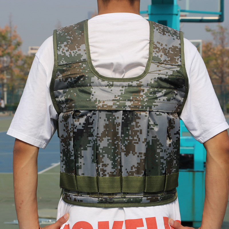 跑步负重钢板背心马甲铅块沙衣隐形超薄男训练装备负重沙袋背心