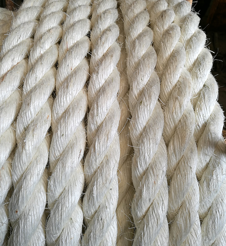 本白色三股剑麻绳子 儿童秋千捆扎绳 晾衣家装窗帘剑麻绳