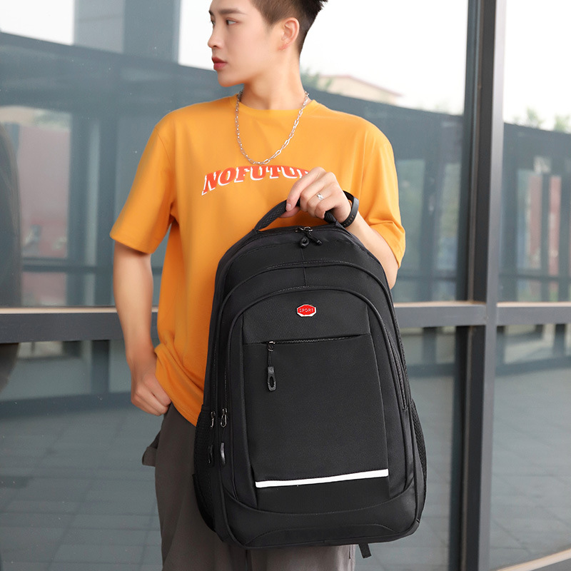 牛津布防水双肩包 耐磨防水旅行包 大容量休闲电脑包 双肩背包男