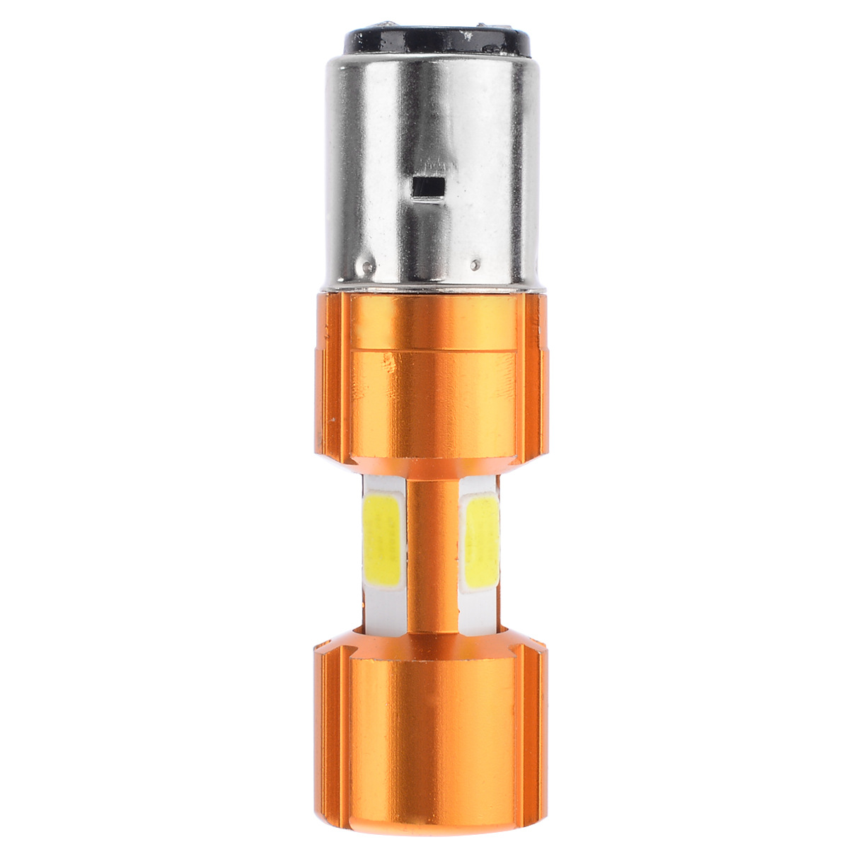 摩托车led大灯机车前照灯三面发光cob h6m单爪 h6双爪 h4三爪