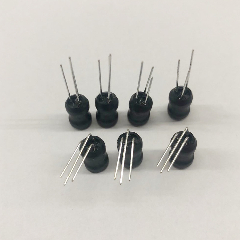 厂家供应报警器升压电感 .6*8三脚电感.弯脚工字电感 现货