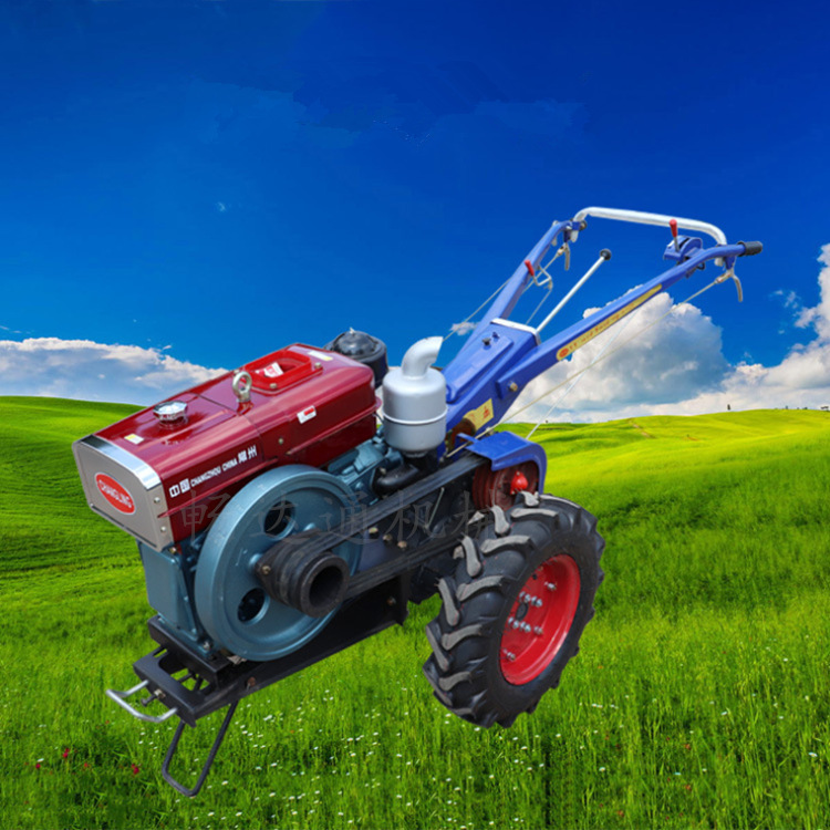 全新手推式拖拉机自走式手扶旋耕机小型田园管理机手扶拖拉机
