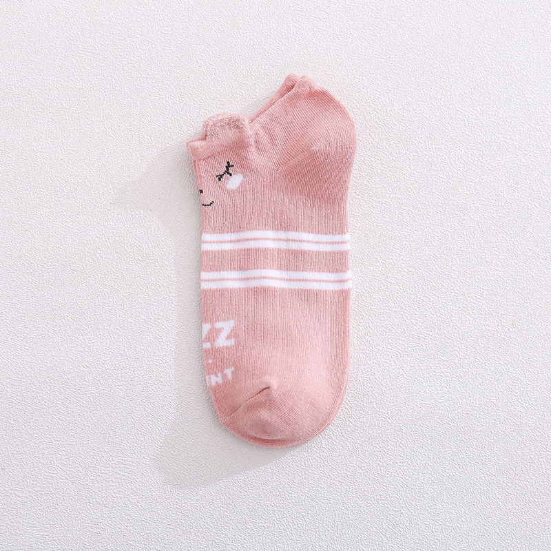 Spring and Summer Women's Cotton Socks Ankle Socks Cotton Socks Socks Cartoon Animal Plush Ear Style Socks for Women