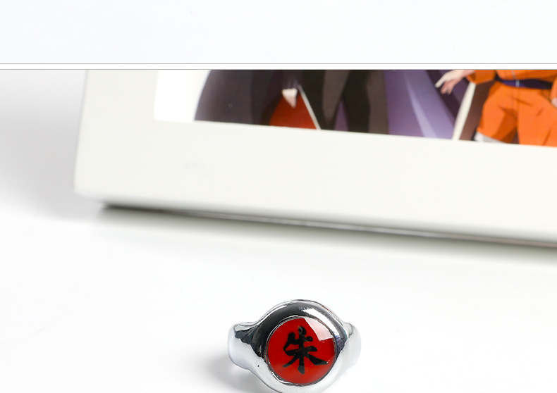 星河正版火影忍者宇智波鼬戒指万花筒写轮眼晓组织朱雀戒指道具