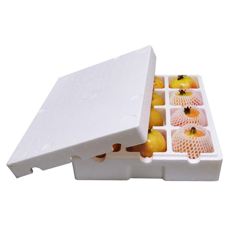 水果泡沫箱6格12格水果泡沫托泡沫盒苹果石榴桃子梨分格泡沫箱子