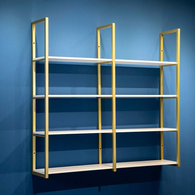 墙上货架 固定 挂墙北欧物架铁艺轻奢壁挂式书架多层60cm