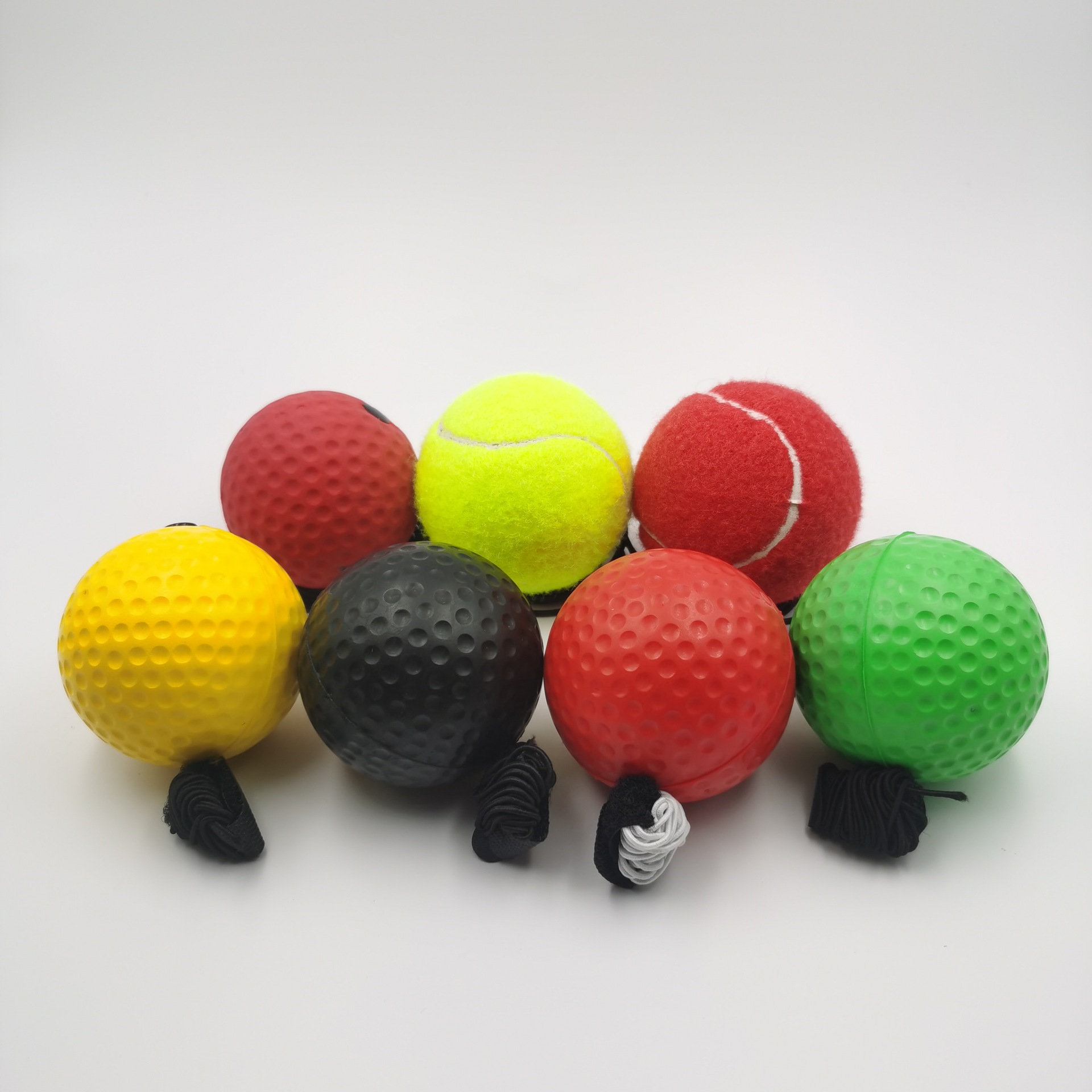 头戴式拳击速度球反应训练球拳击球 穿线网球 pu发泡球 橡胶球