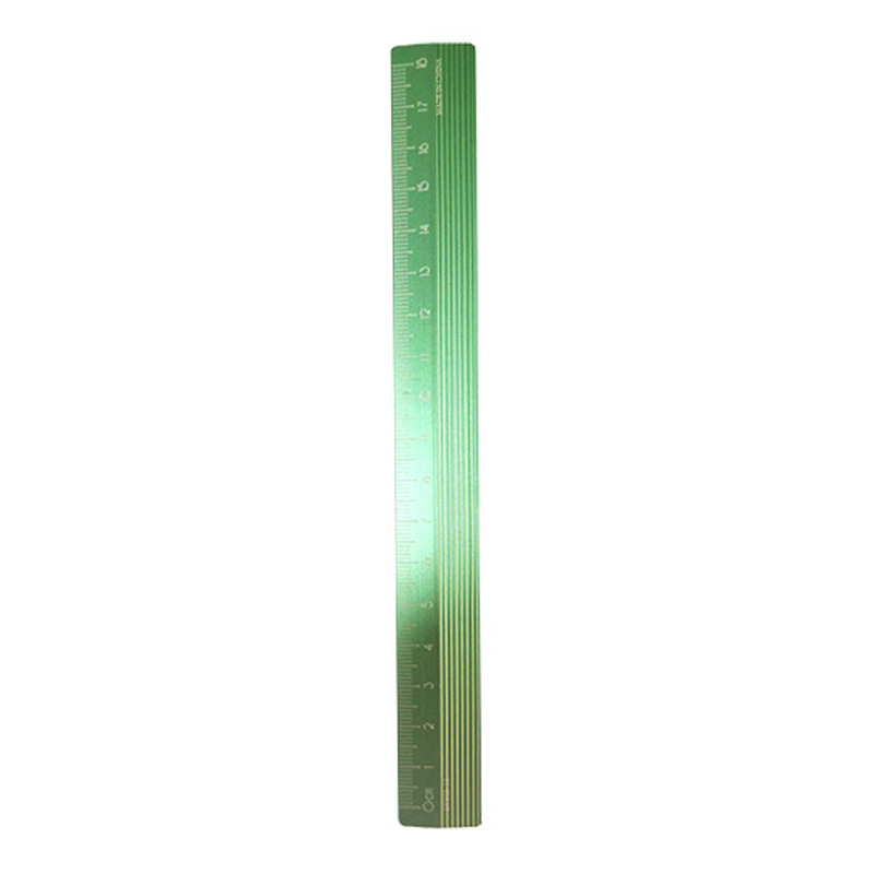 Ruler Stationery Spot Students' Supplies Aluminum Alloy 18cm Drawing Measuring Scale Factory Supply