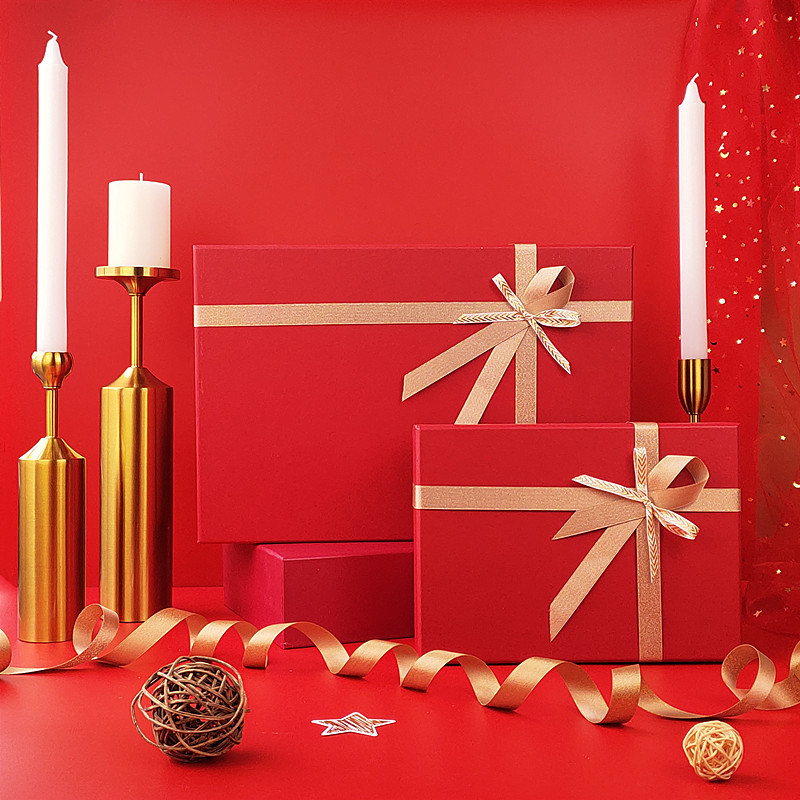 喜庆礼品盒大号妇女节礼物盒伴手礼包装礼盒红色围巾包装盒-阿里巴巴