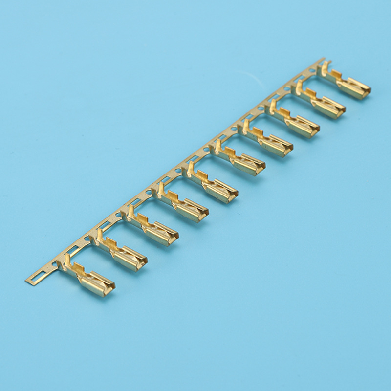 厂家自产自销连绕端子四方插 2.8接地插片端子 接插件端子