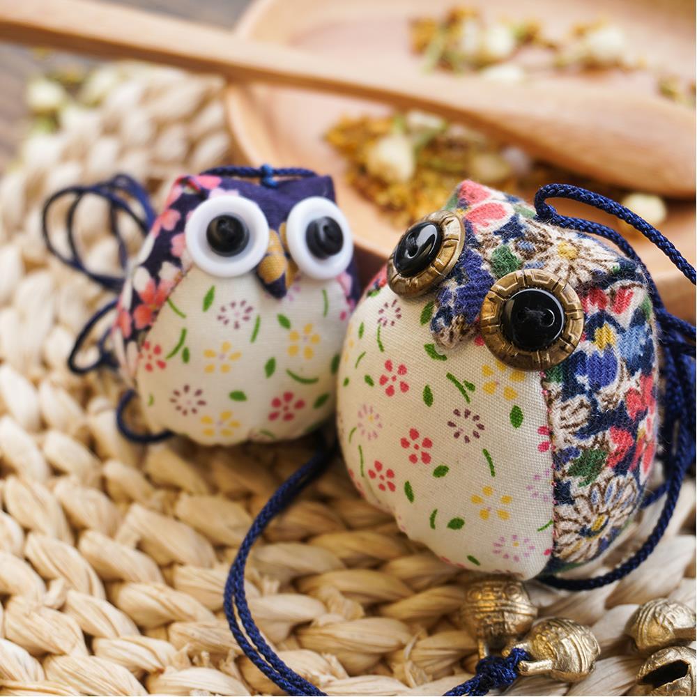 香囊diy材料包猫头立早刺绣艾草驱蚊随身荷端午节手工香包