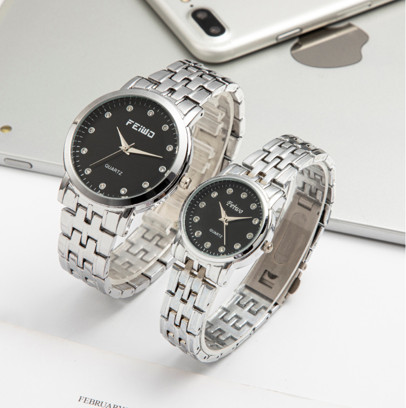 飞沃情侣手表 学生手表 时尚男女对表源头工厂 地摊 可以定logo