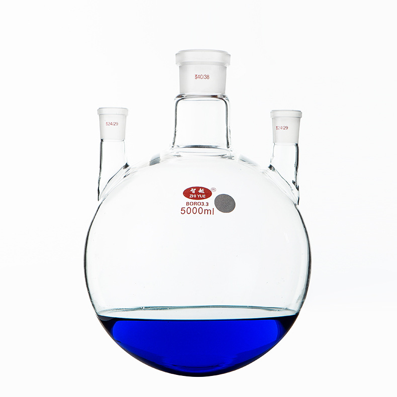 三口烧瓶圆底烧瓶三口瓶反应圆底蒸馏化学实验器材