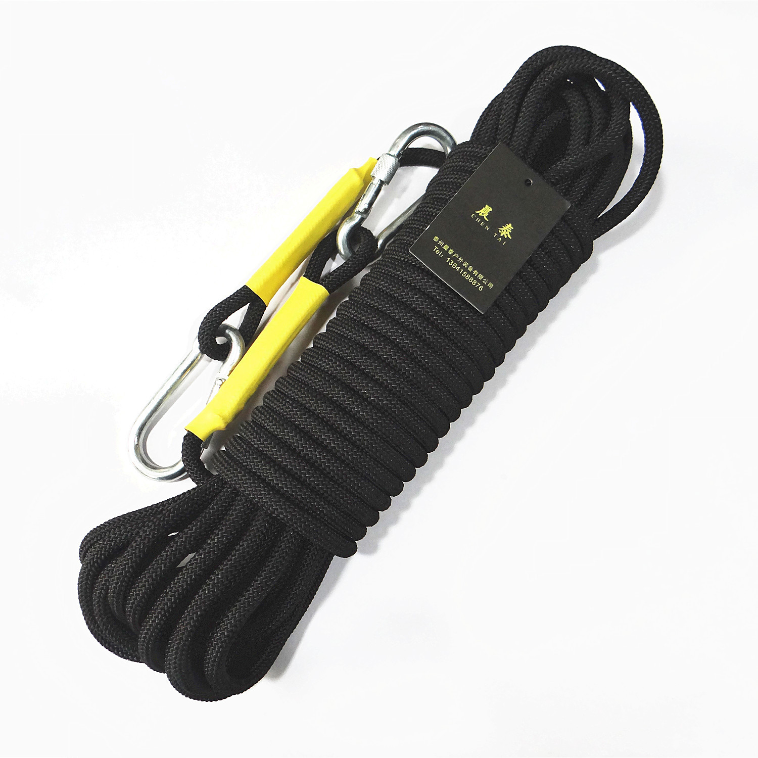 厂家直供 攀登绳 攀岩绳 户外速降索降绳 涤纶安全绳 攀爬保护绳