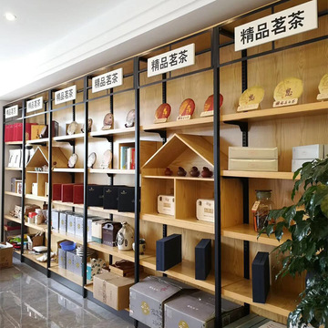 连锁超市货架 茶叶特产陈列架  陶瓷工艺品展示架 零食礼品展示架