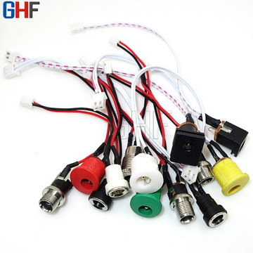 dc022b带线电源插座焊接焊锡式dc022b电源母座55215525dc头