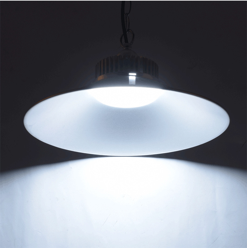 led工矿灯厂房灯车间仓库车库灯 100w广照型工业大功率吊灯照明灯