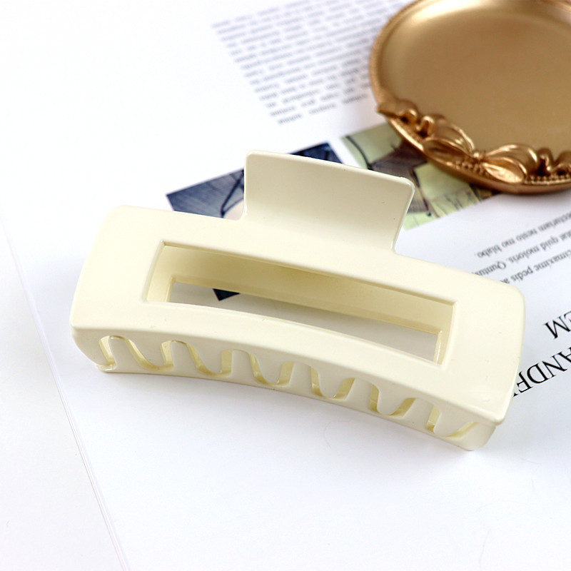 韩国东大门新款长方形抓夹马尾碎发慵懒风后脑勺抓子洗脸外出发夹