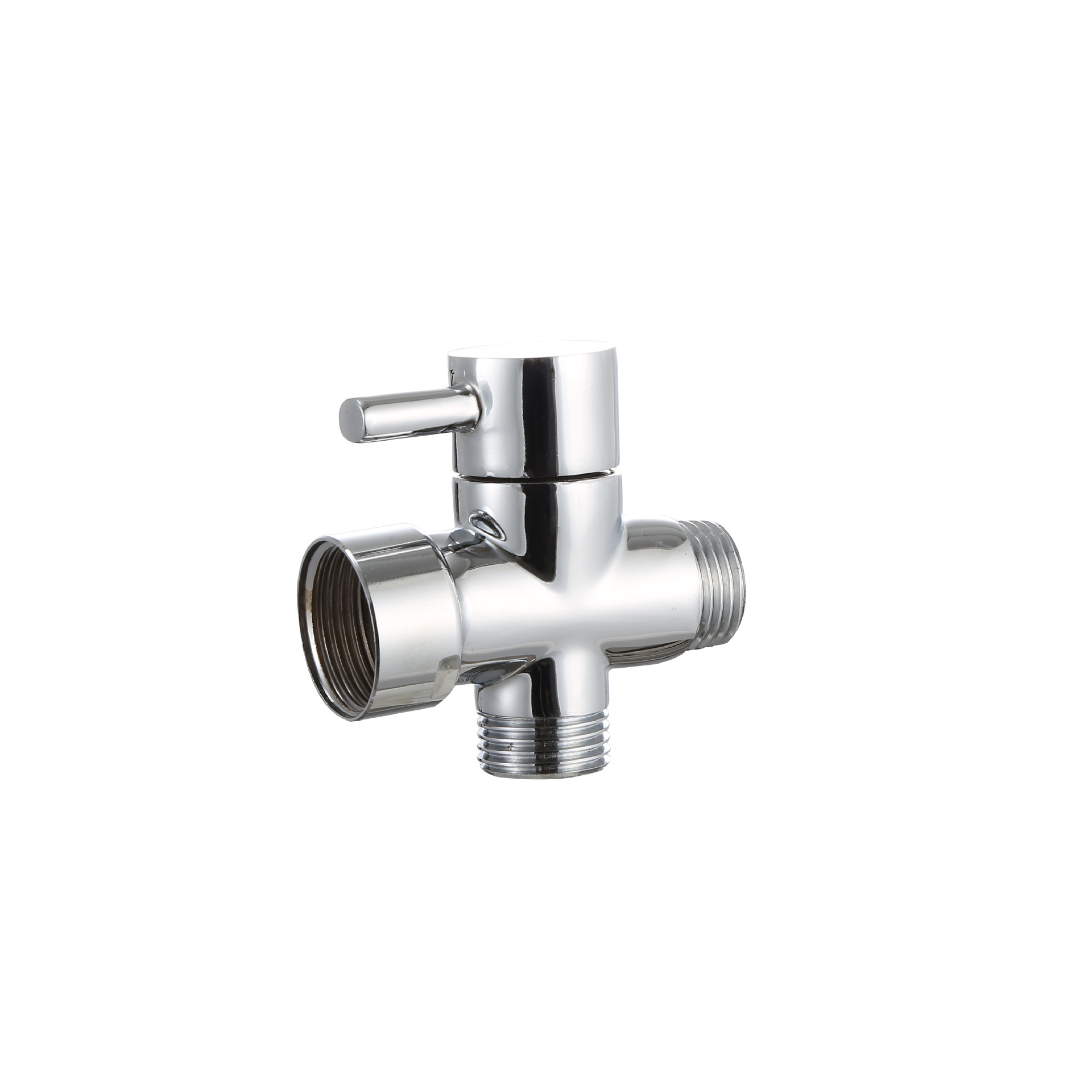 三通花洒转换阀 淋浴龙头全铜四分转六分快开分水器