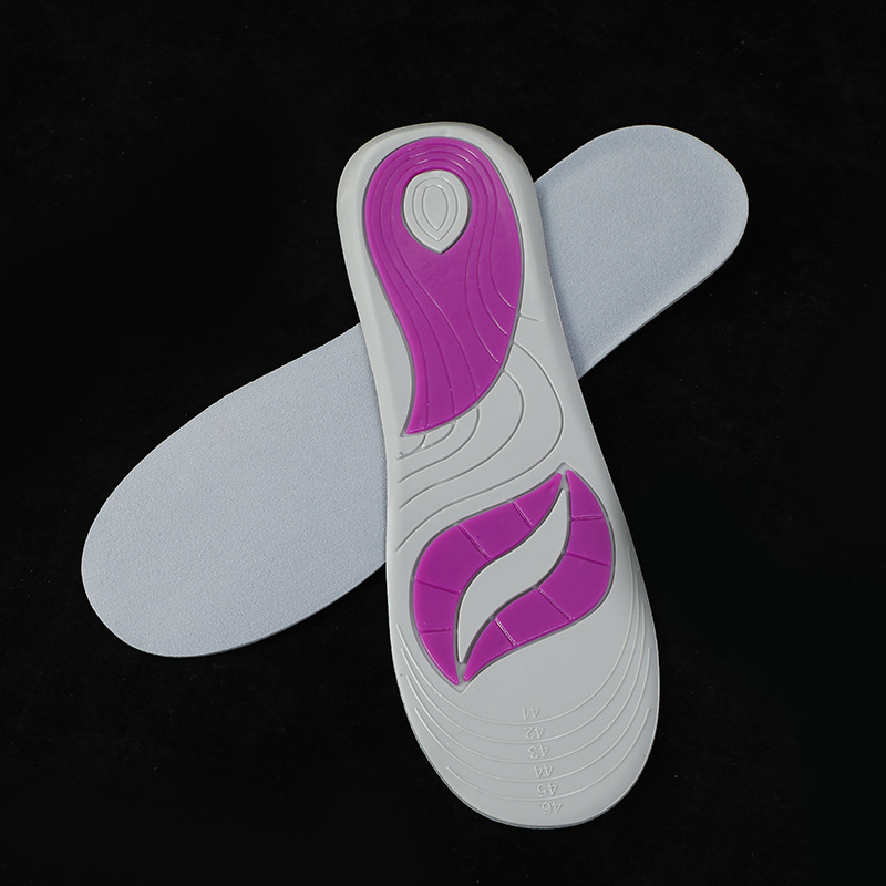 现货批发0203凝胶鞋垫防滑吸汗鞋垫tpe jp绒鞋垫不磨脚可定制