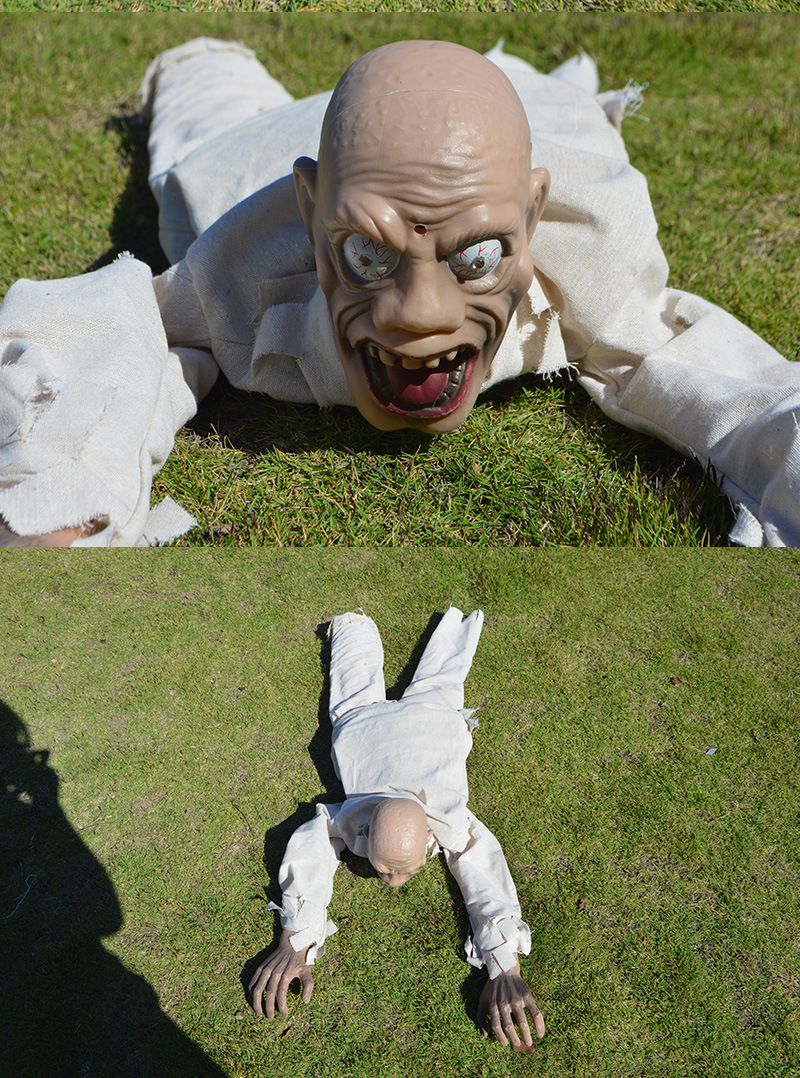 万圣节爬行鬼怪恐怖鬼叫感应爬行鬼断脚鬼骷髅发光木乃伊吊鬼整人